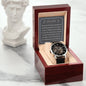 Wedding Gift For Father Of The Bride, Men's Open Work Watch
