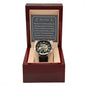 Wedding Gift For Father Of The Bride, Men's Open Work Watch