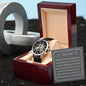 Wedding Gift For Father Of The Bride, Men's Open Work Watch