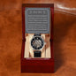 Wedding Gift For Father Of The Bride, Men's Open Work Watch