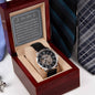 Wedding Gift For Father Of The Bride, Men's Open Work Watch