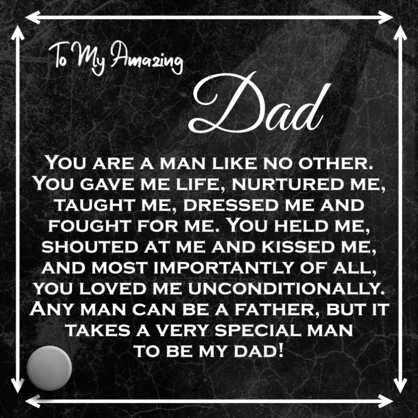 To My Dad Watch and Lumen Glass Message Card Gift Set