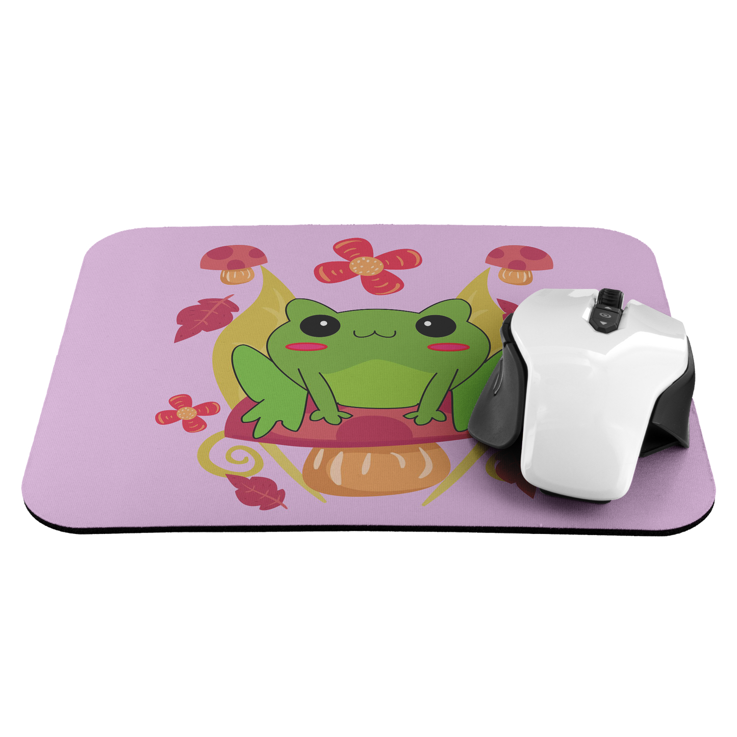 Cute Kawaii Frog Cottagecore Mousepad