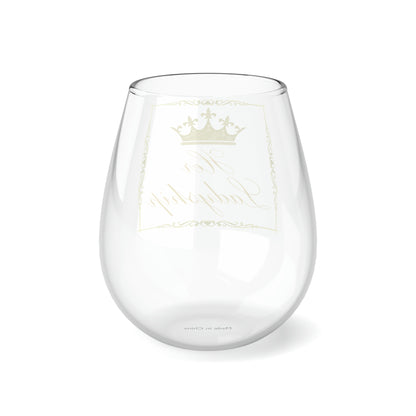 Her Ladyship Stemless Wine Glass, 11.75oz, Gift For Ladies