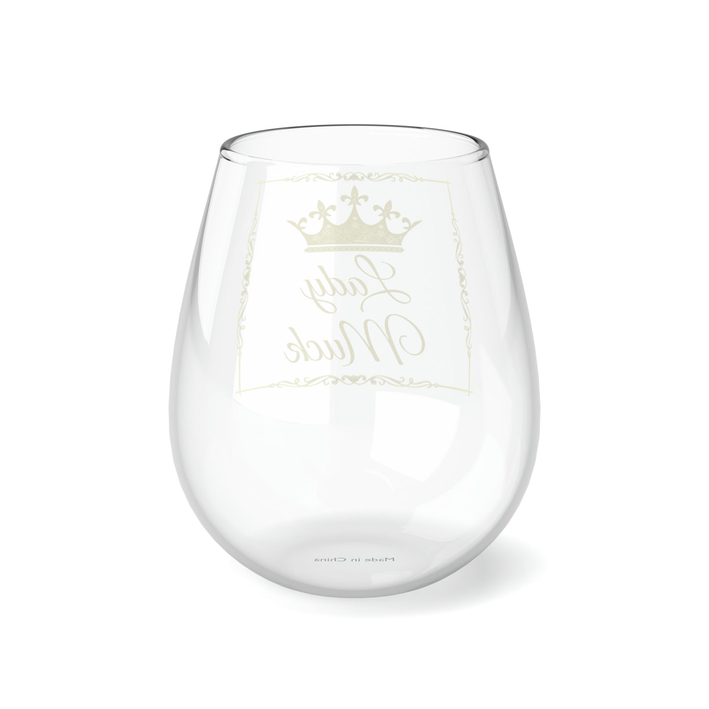 Lady Muck Stemless Wine Glass, 11.75oz