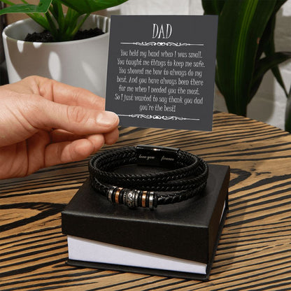 Dad Love You Forever Bracelet