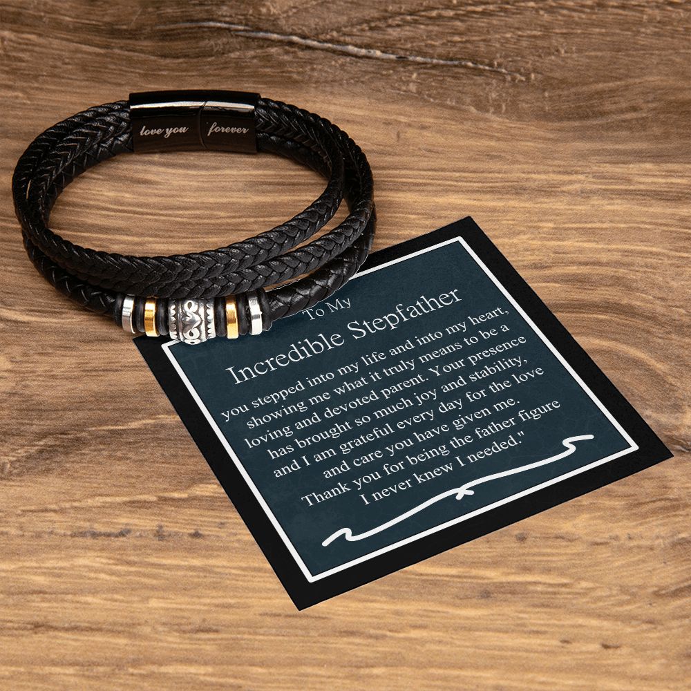 mens bracelet with message card