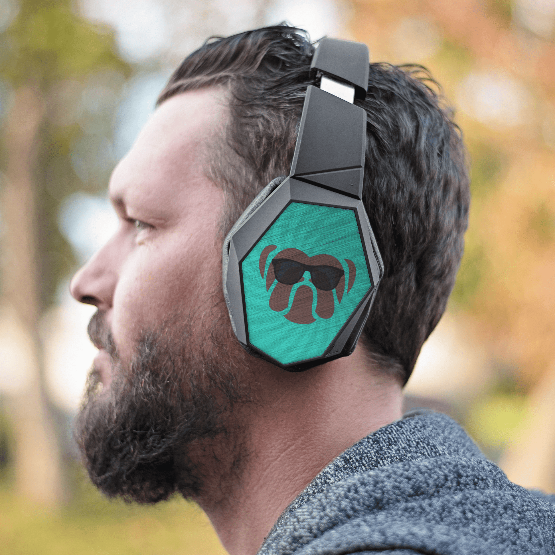 Wireless Bluetooth Noise Cancelling Headphones With Bulldog Design - Omtheo Gifts