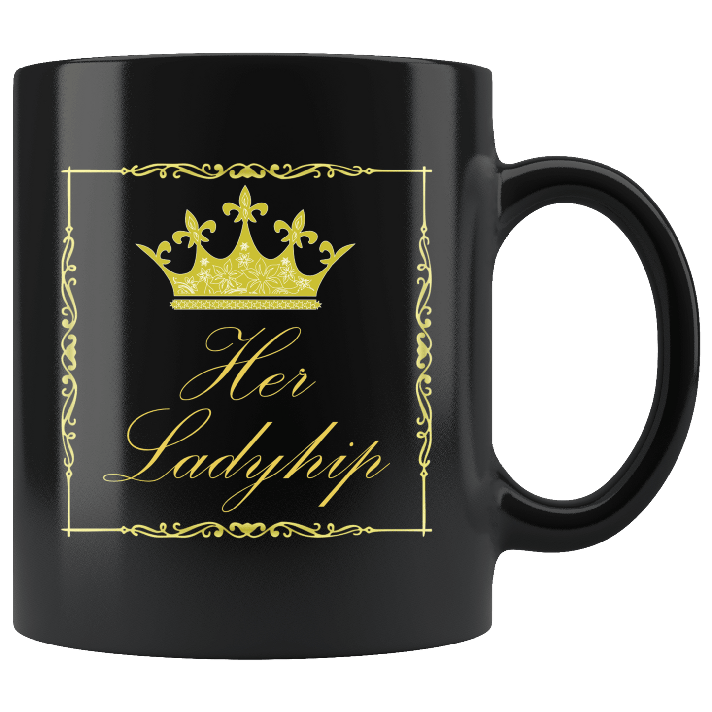 His Lordship, Her Ladyship Black 11oz Mug - Giftagic