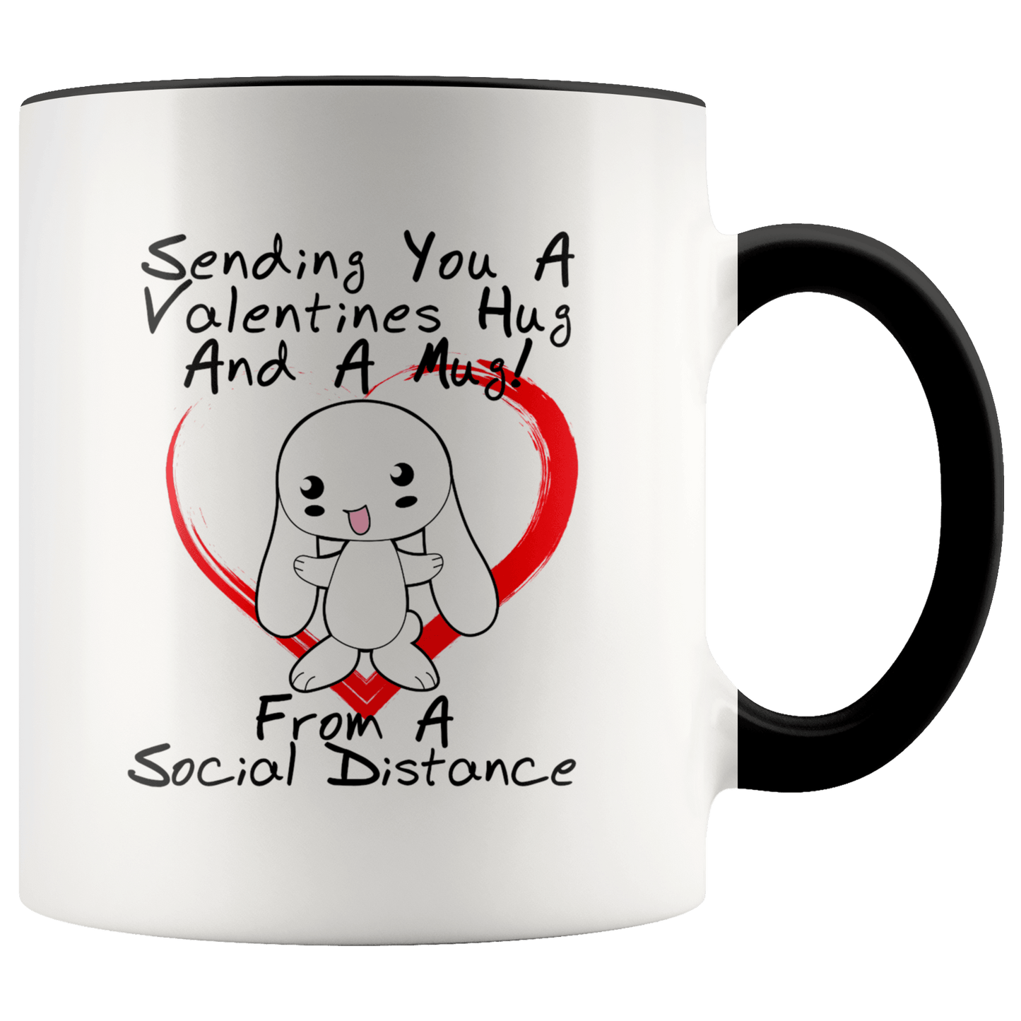 Social Distance Valentines Hug Mug - Giftagic