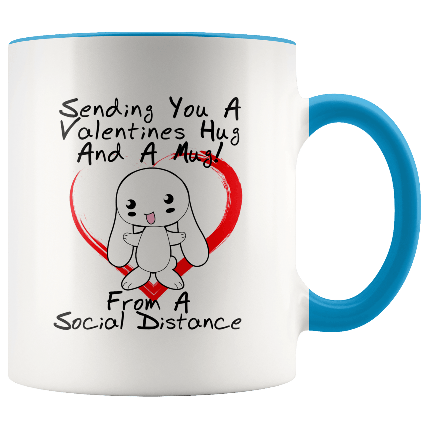 Social Distance Valentines Hug Mug - Giftagic