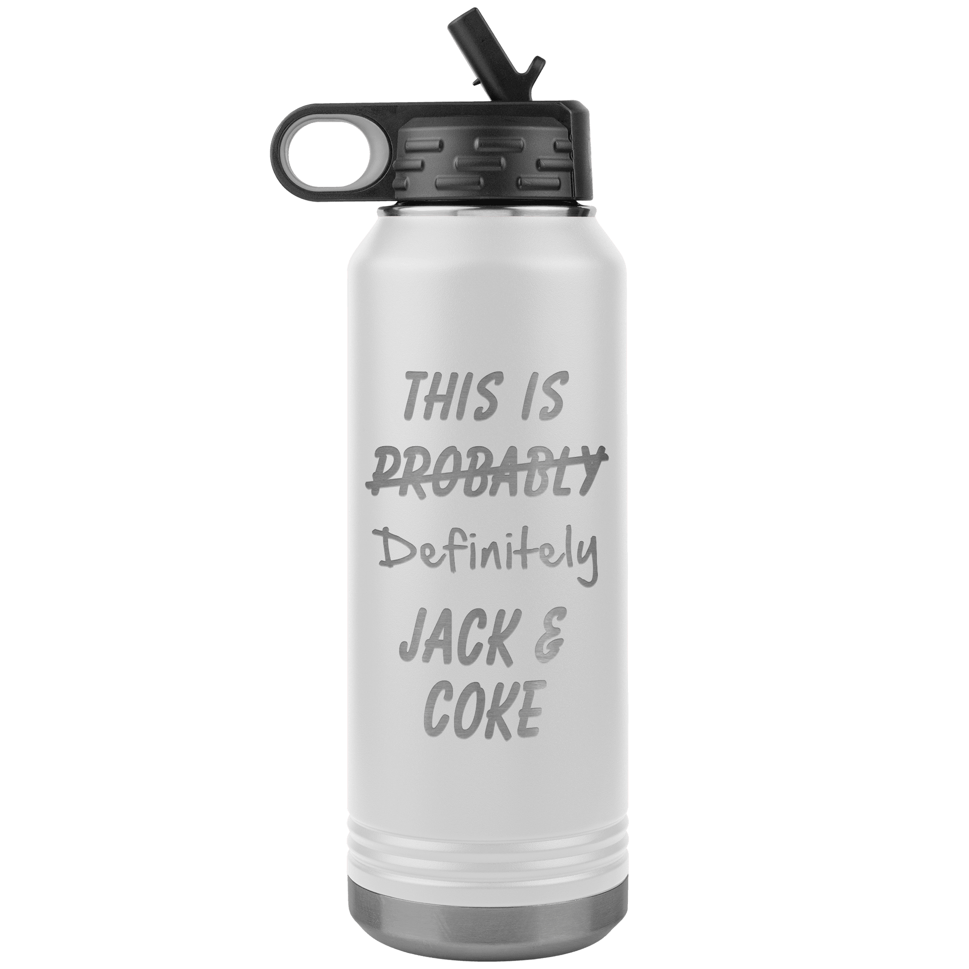 This Is Probably Jack & Coke 32oz Bottle Tumbler - Giftagic