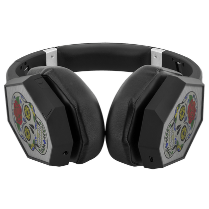 Wireless Bluetooth Headphones With Sugar Skull Design - Omtheo Gifts