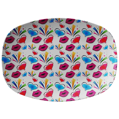Hearts & lips Serving platter - Omtheo Gifts