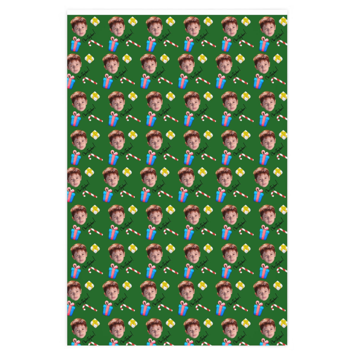 Personalized Photo Christmas Gift Wrapping Paper
