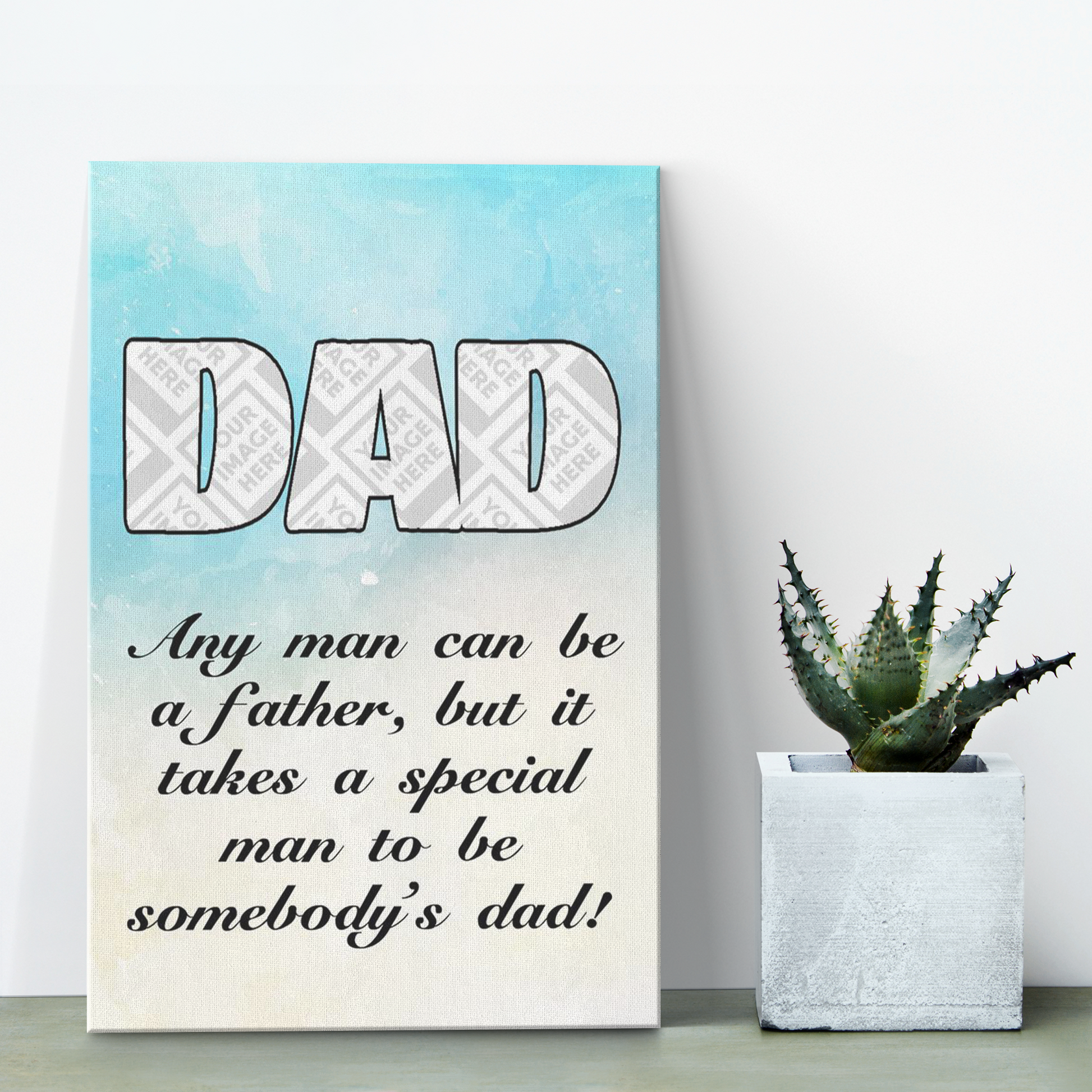 Personalized Dad Photo Wall Canvas - Omtheo Gifts