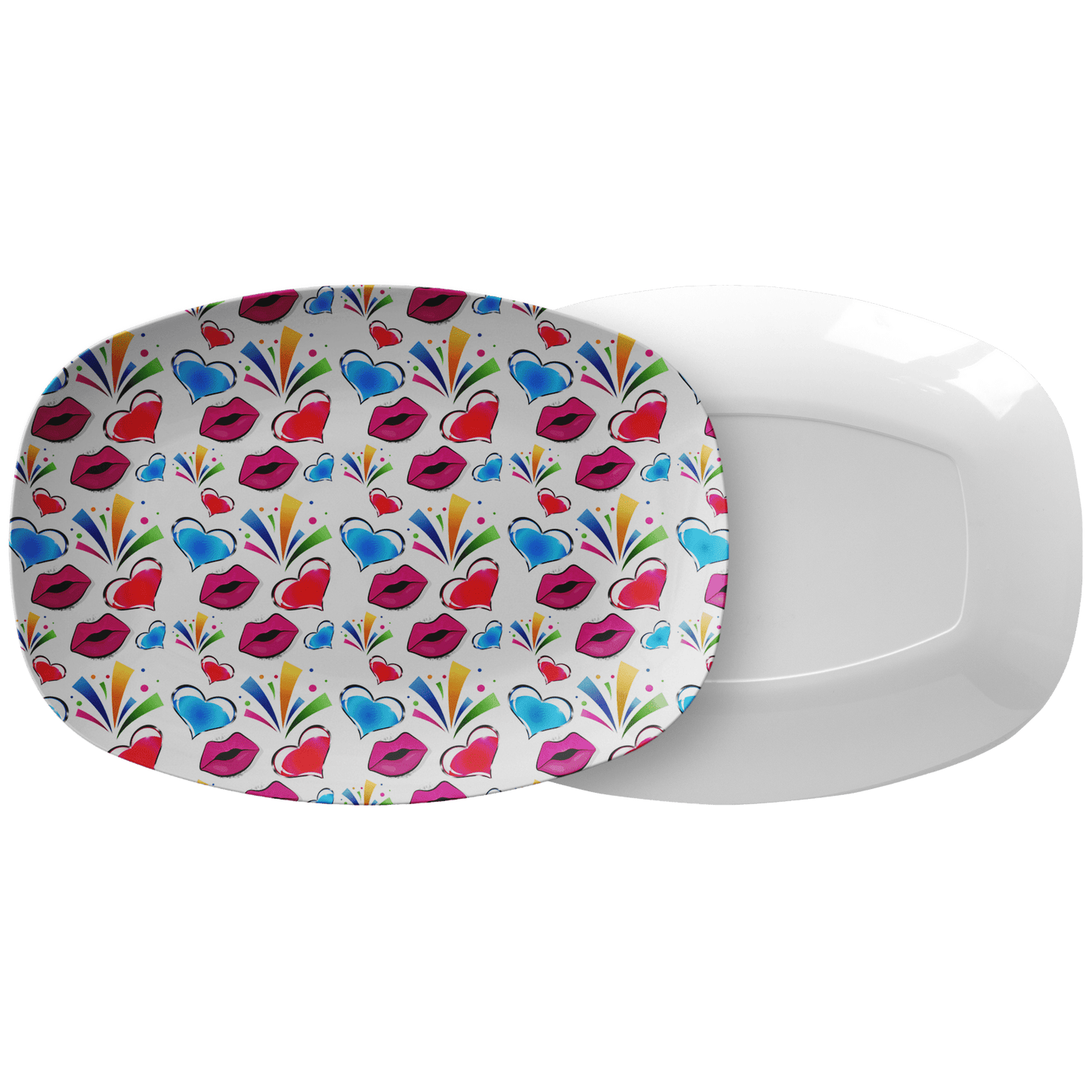 Hearts & lips Serving platter - Omtheo Gifts