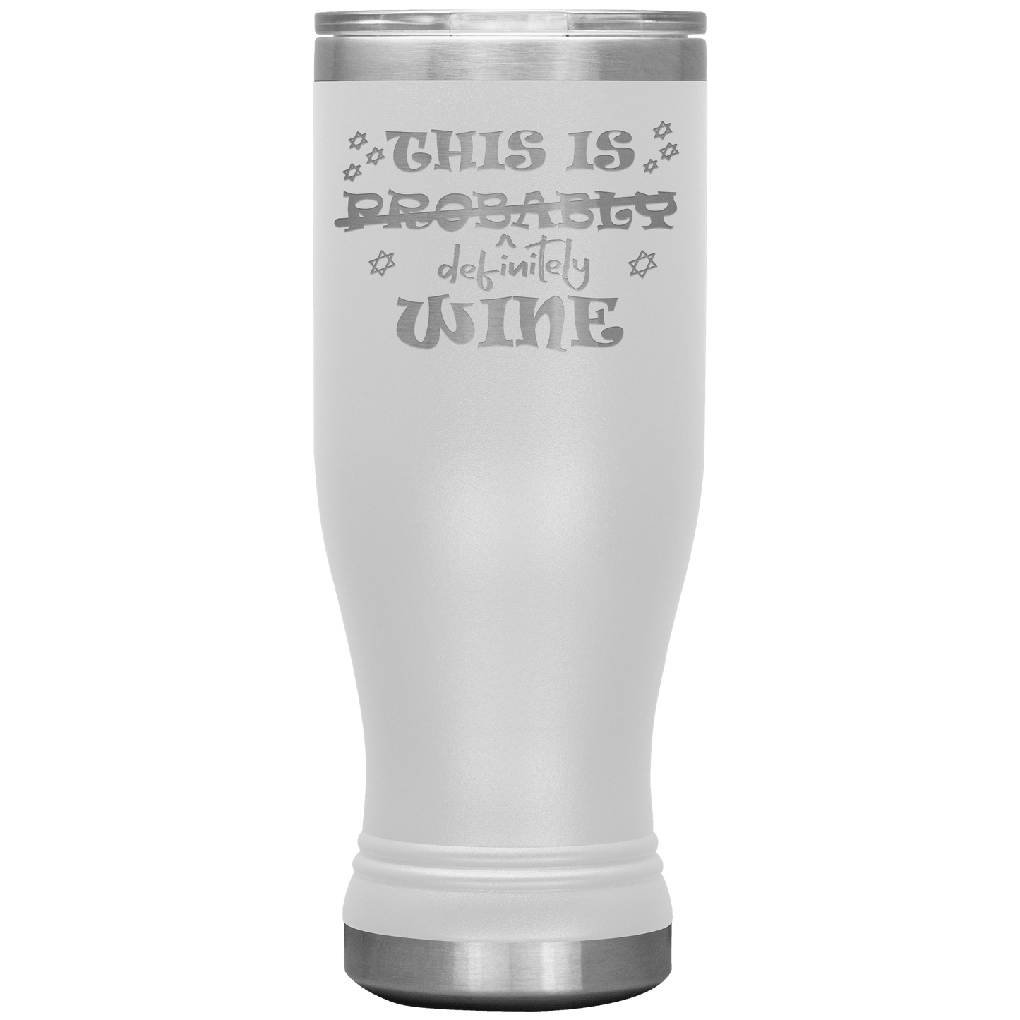 This Is Probably Wine 20oz Boho Tumbler - Giftagic