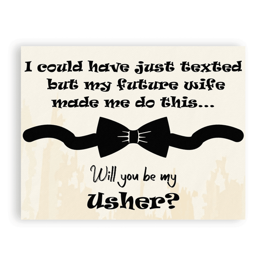 Usher Proposal Card - Giftagic