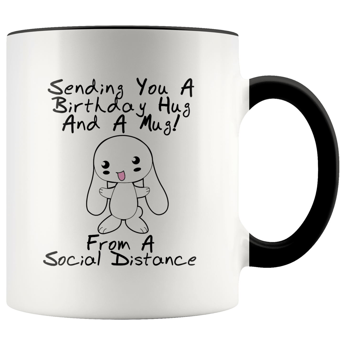 Birthday Social Distance Hug Mug - Omtheo Gifts