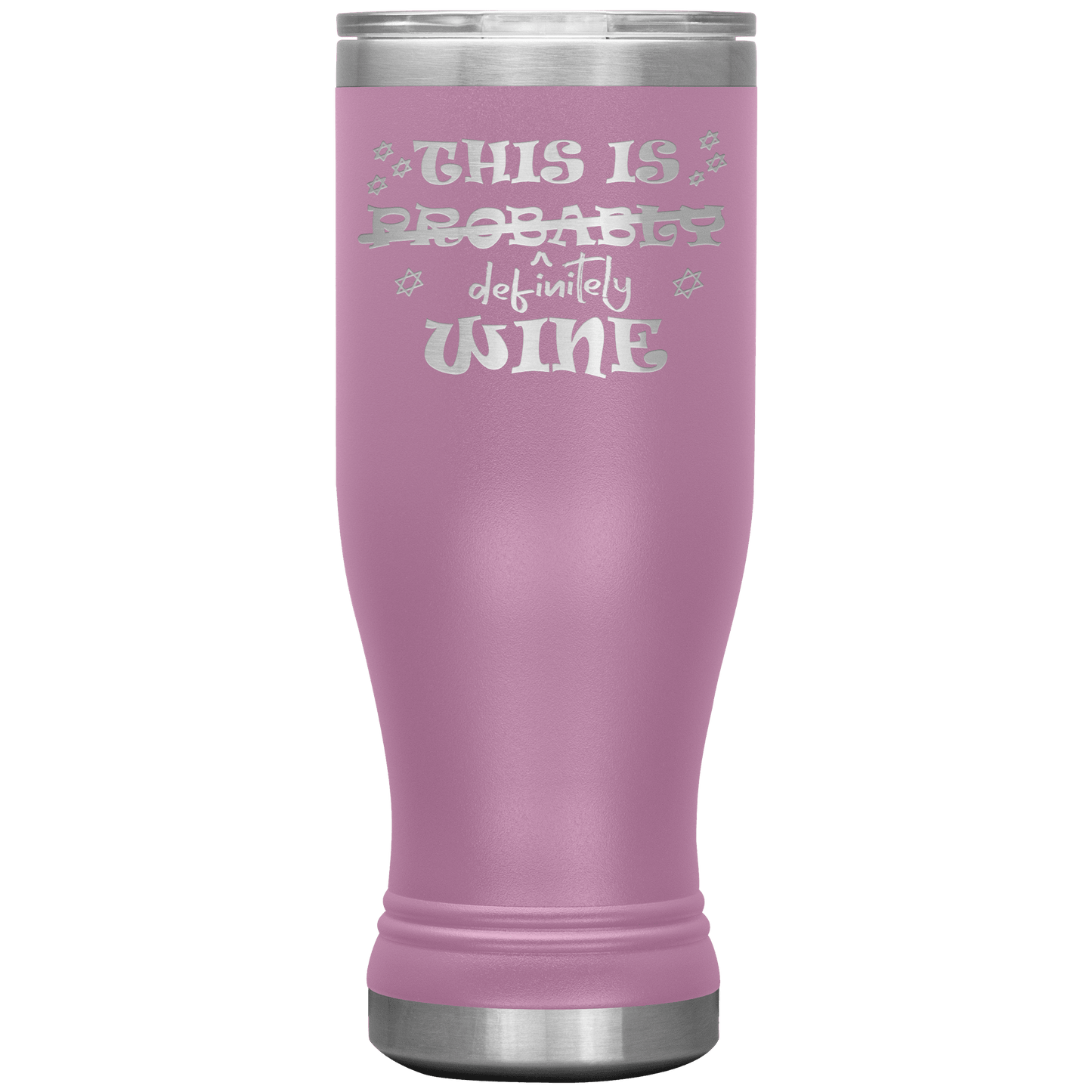 This Is Probably Wine 20oz Boho Tumbler - Giftagic