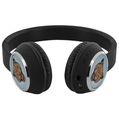 Bluetooth Beebob Headphones With Jaguar Face Design