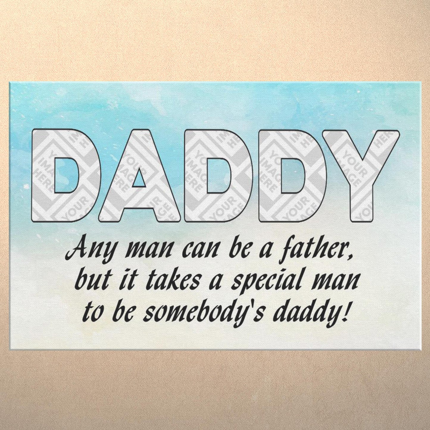 Personalized Daddy Photo Wall Canvas - Omtheo Gifts