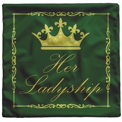 Ladyship pillow green