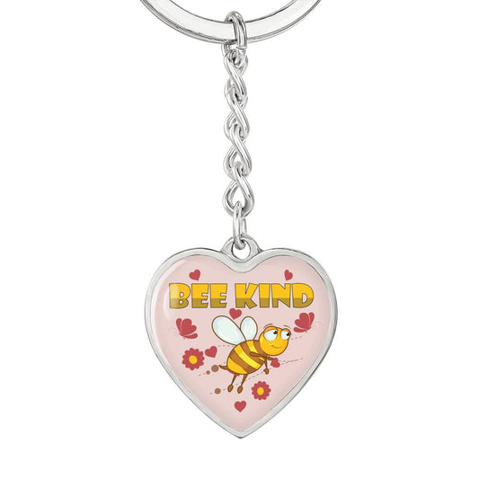 Bee Kind Heart Keychain