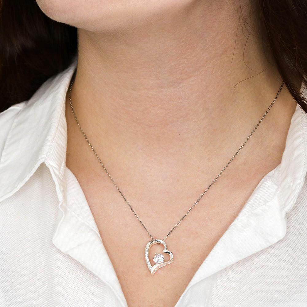 To My Bunny Mom, Remembrance Forever Love Heart Necklace, Memorial Gift For Loss Of Pet - Giftagic