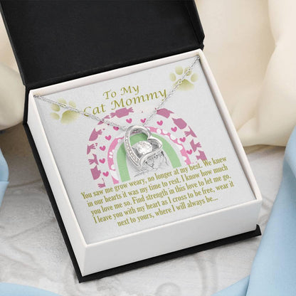 To My Cat Mommy, Remembrance Forever Love Necklace, Gift For Loss Of Pet - Giftagic