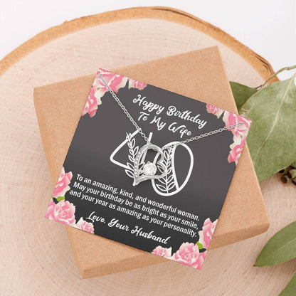To My Wife 40th Birthday Forever Love Necklace