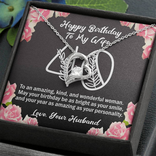 To My Wife 40th Birthday Forever Love Necklace