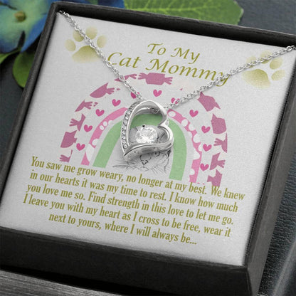 To My Cat Mommy, Remembrance Forever Love Necklace, Gift For Loss Of Pet - Giftagic