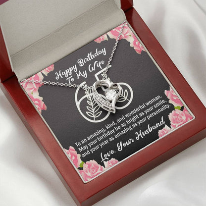 To My Wife 65th Birthday Forever Love Necklace