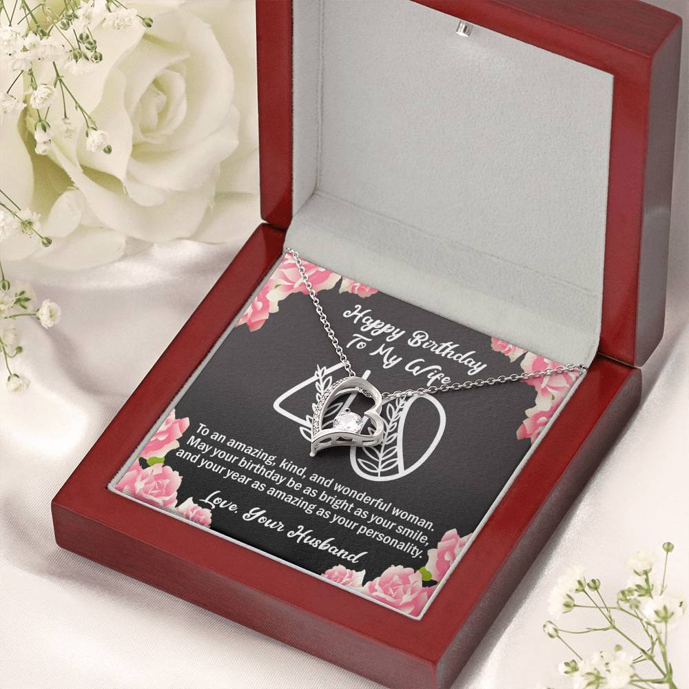 To My Wife 40th Birthday Forever Love Necklace
