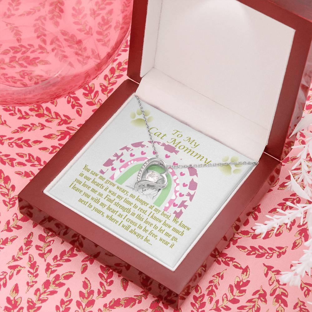 To My Cat Mommy, Remembrance Forever Love Necklace, Gift For Loss Of Pet - Giftagic