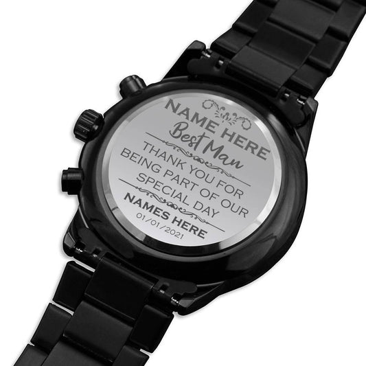 Personalized Best Man Watch Gift - Giftagic