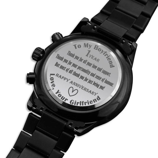 To My Boyfriend Anniversary Watch Gift