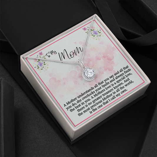 To my Mom Eternal Hope Necklace With Message card