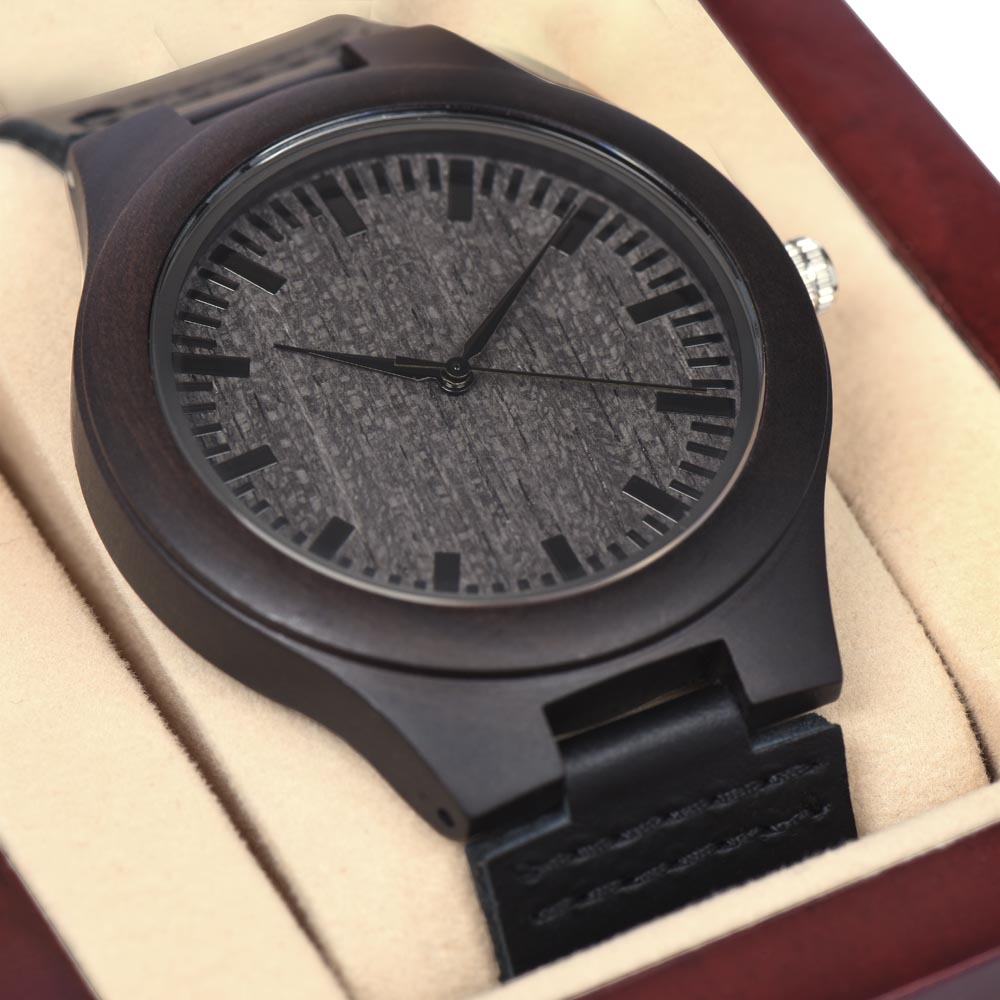 Gift For Boyfriend, Wooden Watch With Luxury Box And Message Card