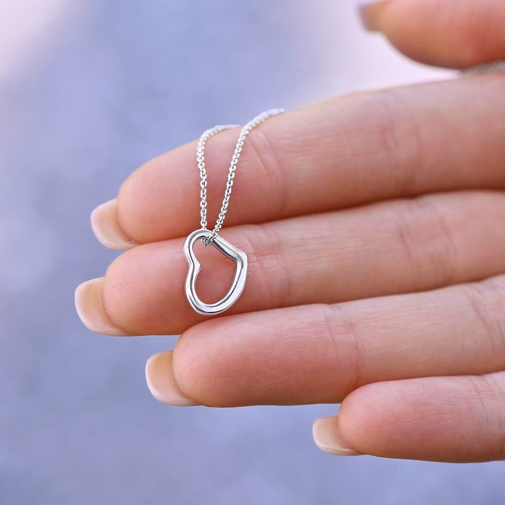 Maid Of Honor Delicate Heart Necklace
