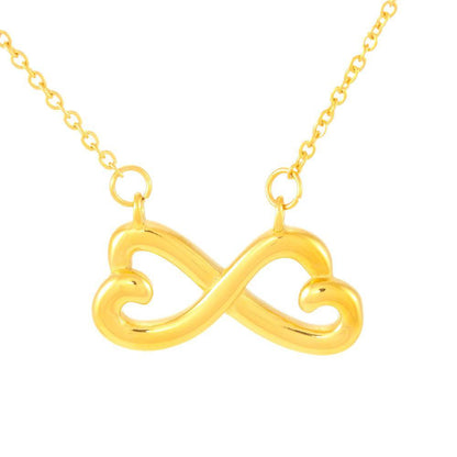 To My Mom From Daughter, I Smile Because You Are My Mom, Infinity Heart Necklace - Giftagic