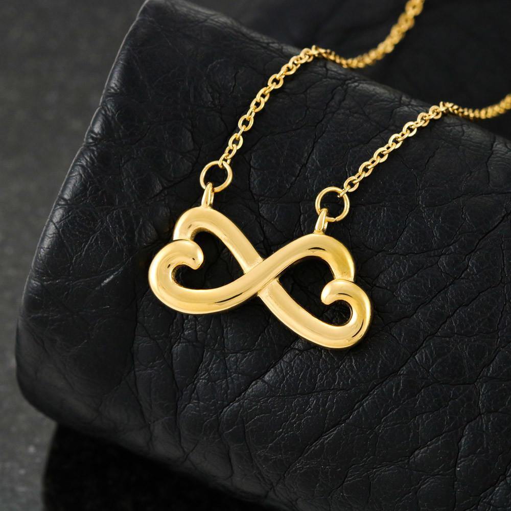 To My Mom From Daughter, I Smile Because You Are My Mom, Infinity Heart Necklace - Giftagic