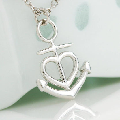 To My Daughter From Mom Friendship Anchor Pendant - Giftagic