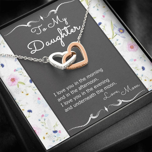 Daughter From Mom Necklace - I Love You In The Morning - Giftagic