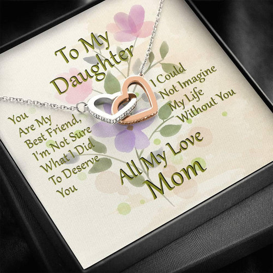 To My Daughter - You Are My Best Friend Love Mom - Necklace - Giftagic