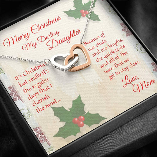 Daughter Christmas Necklace From Mom - Giftagic