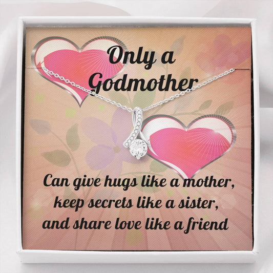 Only A Godmother Alluring Ribbon Necklace - Giftagic