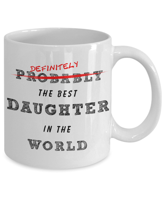 Best Daughter In The World Coffee Mug - Omtheo Gifts